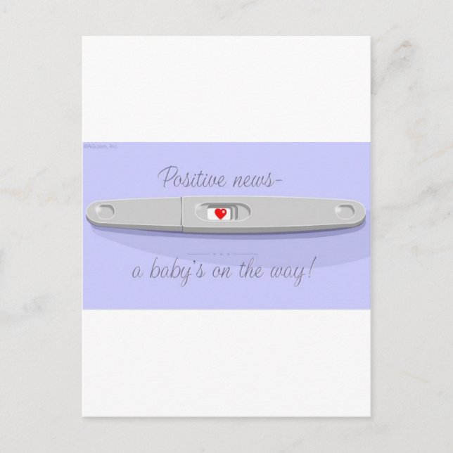 POSITIV PREG-PROVNING VYKORT (Framsida)