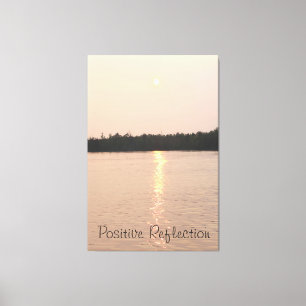 Positiv reflektion canvastryck