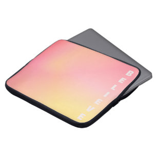 Positiv Rosa Peach Gradient Aesthetic "Tro" Laptop Fodral