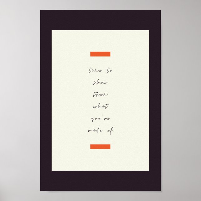 Positiv sinnesstämningsinspiration/Motiv citat Poster (Framsidan)