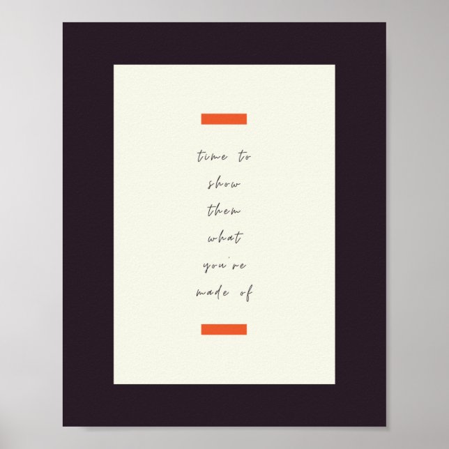 Positiv sinnesstämningsinspiration/Motiv citat Poster (Framsidan)