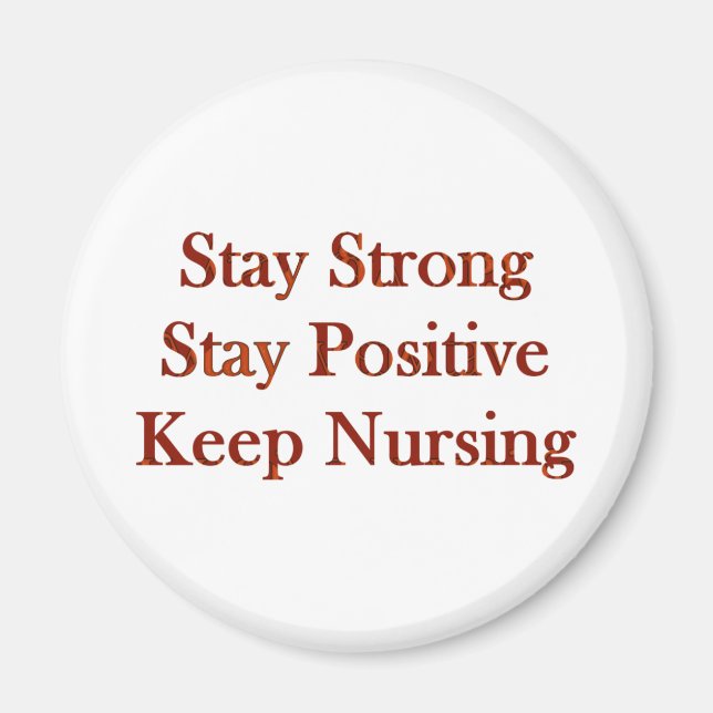 Positiv sjuksköterska magnet (Framsidan)