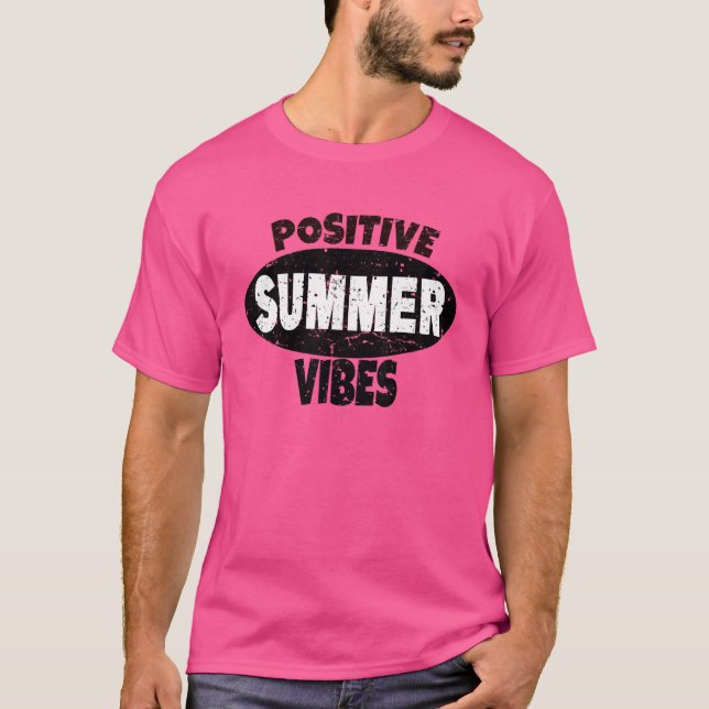Positiv sommarvisavi-båge och Sjö del T Shirt (Framsida)