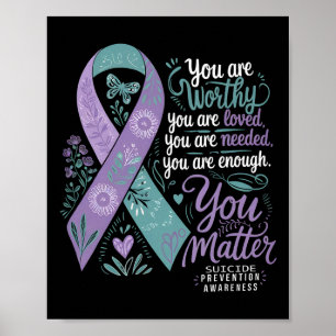 Positiv support för självmordsförebyggande åtgärde poster