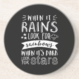 Positiv Tänka för inspirationsmotivation Underlägg Sandsten