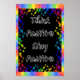 Positiv tänka, självständig motivation. poster