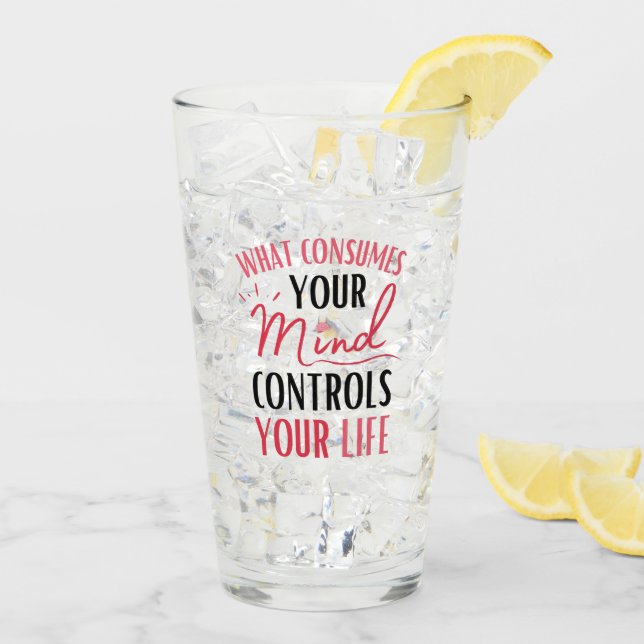 Positiv tankebekräftelse för inspirationskvot glaskopp (Bakside Is)