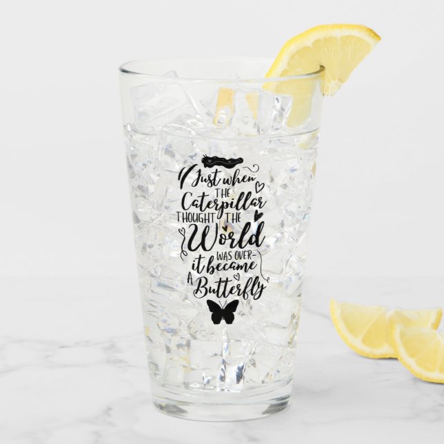 Positiv tankebekräftelse för inspirationskvot  glaskopp (Bakside Is)