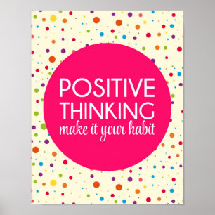 Positiv tankecitat poster