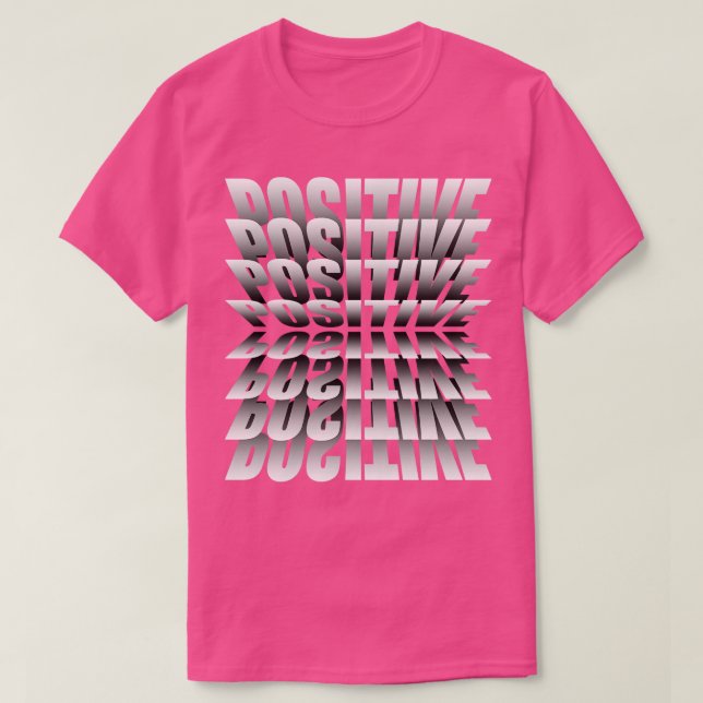 Positiv typ av typografi t shirt (Design framsida)