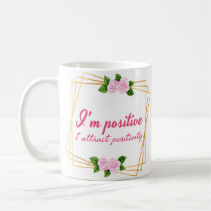 Positiv vibe ord för själv kärlek kaffemugg