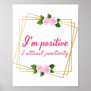 Positiv vibe ord för själv kärlek poster