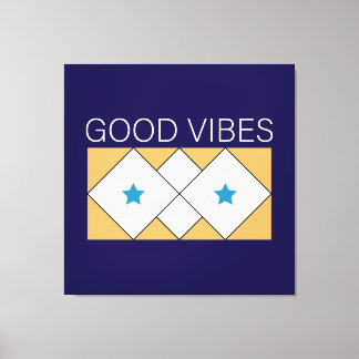 Positiv Vibes nyskapande design Canvastryck