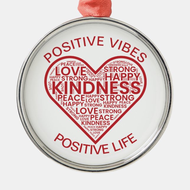Positiv vibes Positiv livstid Ornament (Framsidan)
