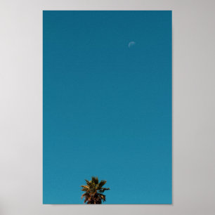 Positiv vibes Tropiska minimalism Handflatan Träd Poster