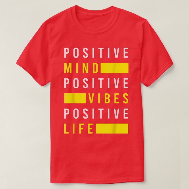 Positiv visualisering av livets livskraft t shirt (Design framsida)