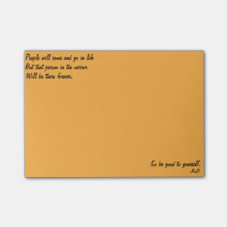 Positiva anteckningar efter det att dokumentet har post-it block