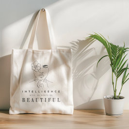 Positiva bekräftelsecitat för flickor och kvinnor tygkasse