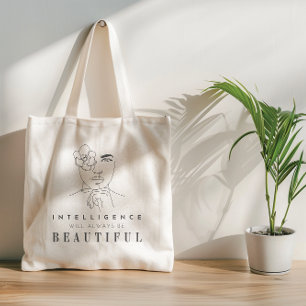 Positiva bekräftelsecitat för flickor och kvinnor tygkasse