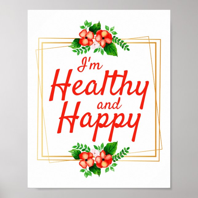 Positiva bekräftelser citat för arbete och liv poster (Framsidan)