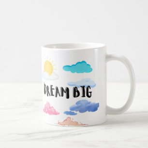 Positiva bekräftelser Dream big Anpassad Mugg