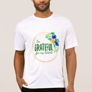 Positiva bekräftelser för arbete t shirt