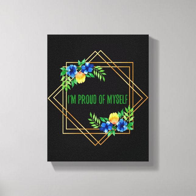 Positiva bekräftelser för morgon canvastryck (Framsida)