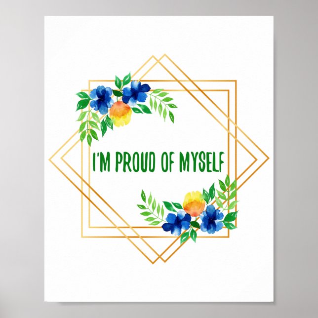 Positiva bekräftelser för morgon poster (Framsidan)