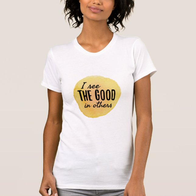 Positiva bekräftelser för uppnåendet av mål t shirt (Framsida)