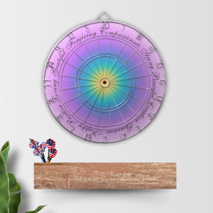 Positiva bekräftelser Lilac Energy Glow Dartboard Darttavla