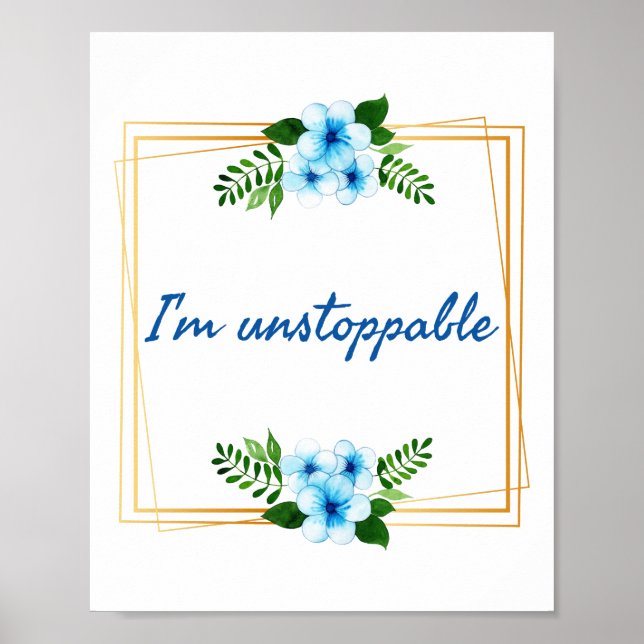 Positiva bekräftelser om framgång poster (Framsidan)