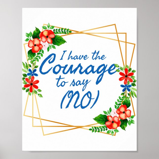 Positiva bekräftelser på oro och självsvåld i kärl poster (Framsidan)