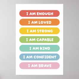 Positiva bekräftelser poster