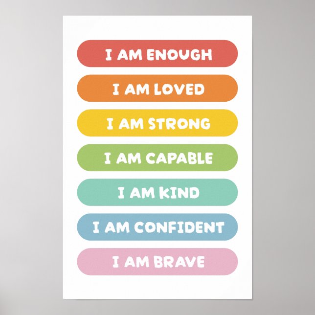 Positiva bekräftelser poster (Framsidan)