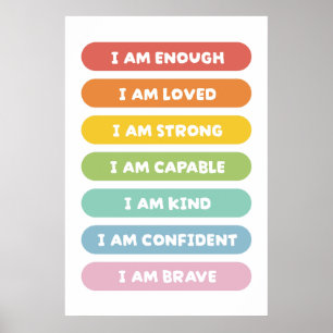 Positiva bekräftelser poster