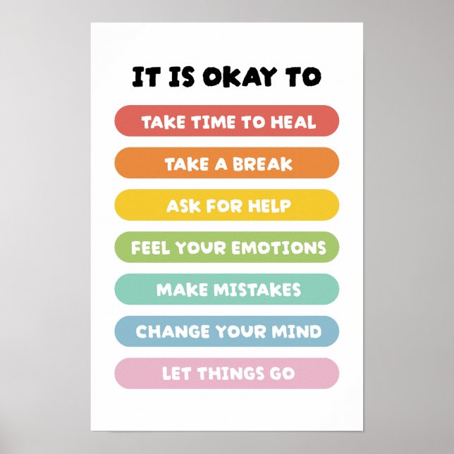 Positiva bekräftelser poster (Framsidan)