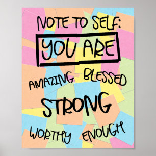 Positiva bekräftelser poster