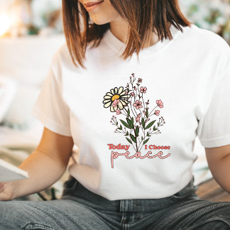 Positiva bekräftelser Shirt Good Vibes Wildblomma T