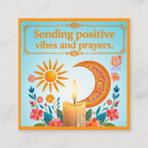POSITIVA BIBLIOTEK OCH PRAYERS-UPPMUNTRAGNINGSKort Fyrkantigt Visitkort