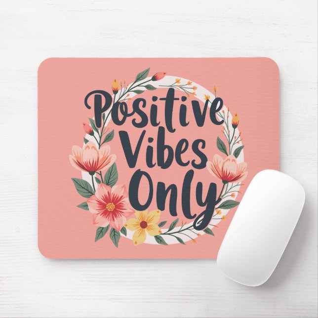 Positiva bilder Endast Blommigtens utandningsdesig Musmatta (Med mus)