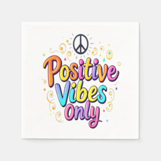 Positiva bilder - färgstark och uppmuntrande desig pappersservett