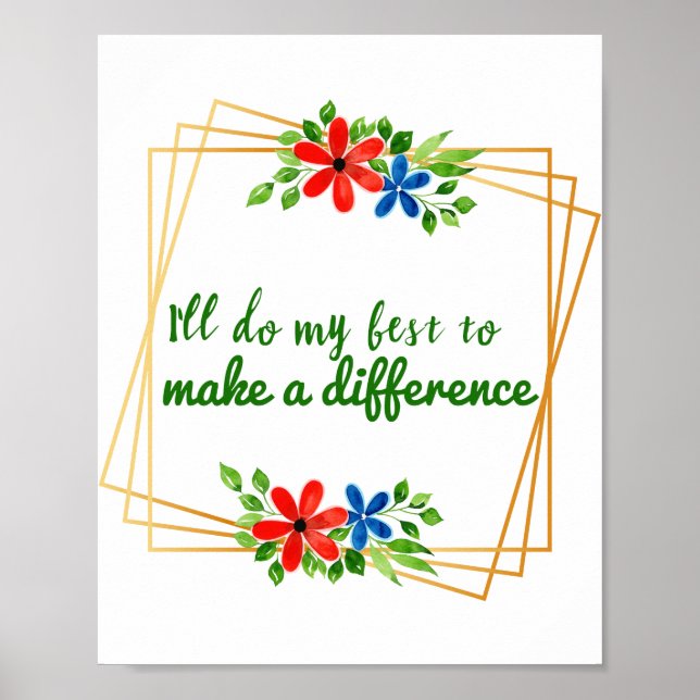 Positiva bra-vibes-citat för livstidsgodkännande poster (Framsidan)