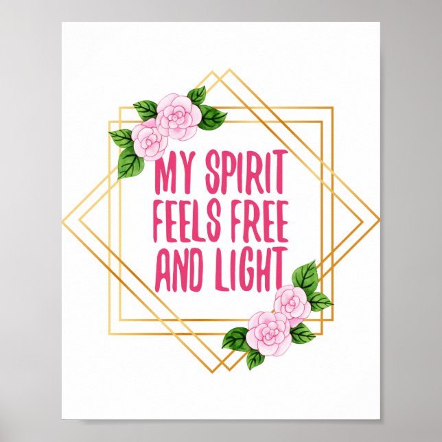Positiva citat för motivation och inspiration poster (Framsidan)