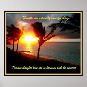 Positiva hawaiiska tankar poster