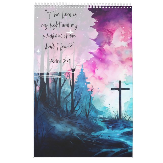 Positiva, inspirerande, manliga skript kalender (Baksida)
