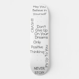 Positiva meddelanden mini skateboard bräda 18,5 cm