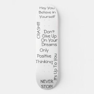 Positiva meddelanden mini skateboard bräda 18,5 cm