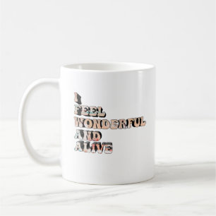 Positiva motiveringar för positiv attityd kaffemugg