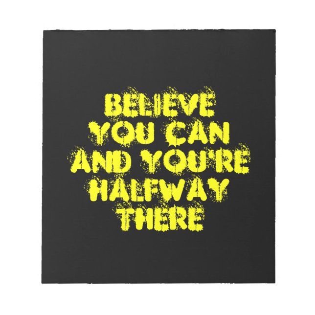 Positiva motiveringsofferter för inspiration anteckningsblock (Framsida)