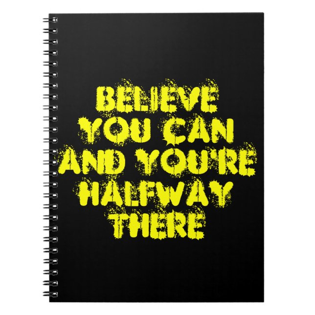 Positiva motiveringsofferter för inspiration anteckningsbok (Framsidan)